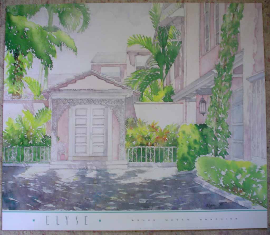 North Bay Road House by Elyse, shown with full margins - offset lithograph vintage fine art print reproduction