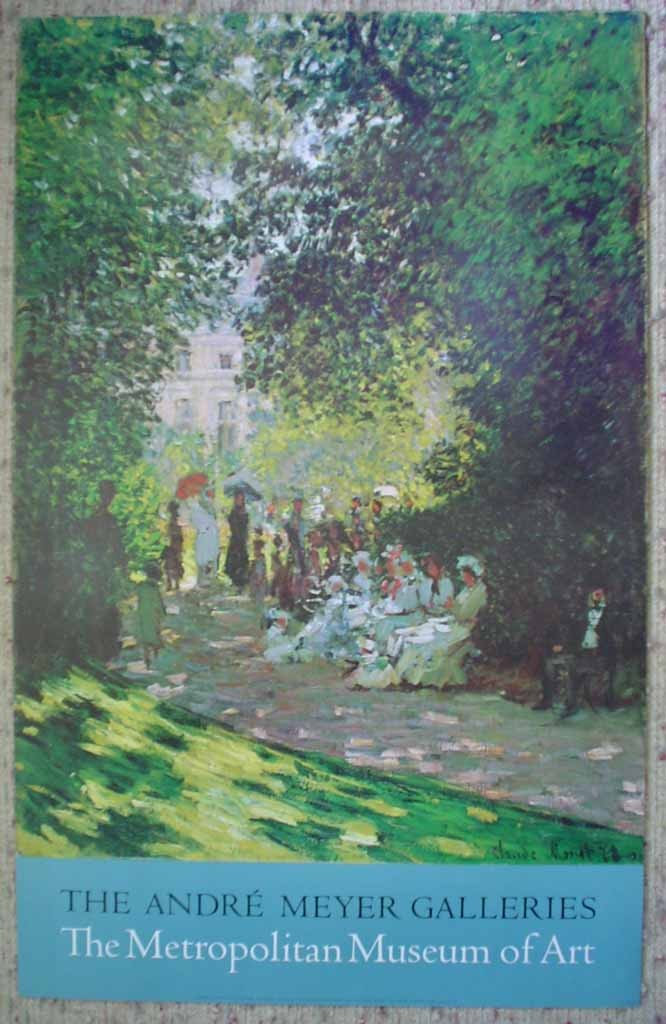 Parisians Enjoying The Park Monceau by Claude Monet, The Metropolitan Museum of Art, shown with full margins - offset lithograph fine art poster