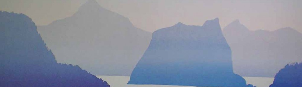 Howe Sound by Peter and Traudl Markgraf - offset lithograph vintage fine art print reproduction