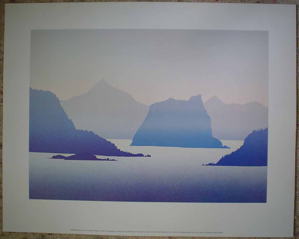Howe Sound by Peter and Traudl Markgraf, shown with full margins - offset lithograph vintage fine art print reproduction