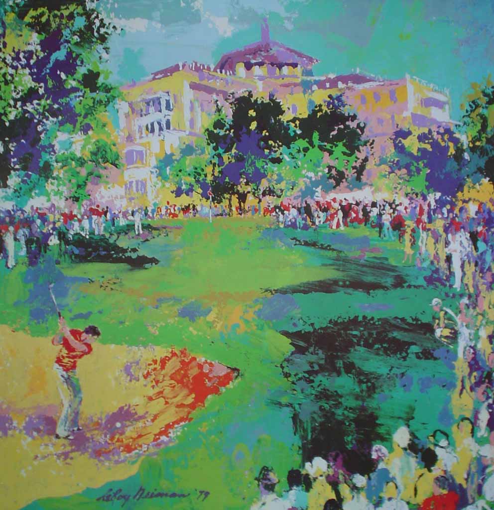 Westchester Classic Golf 1979 by LeRoy Neiman - offset lithograph vintage poster print art reproduction