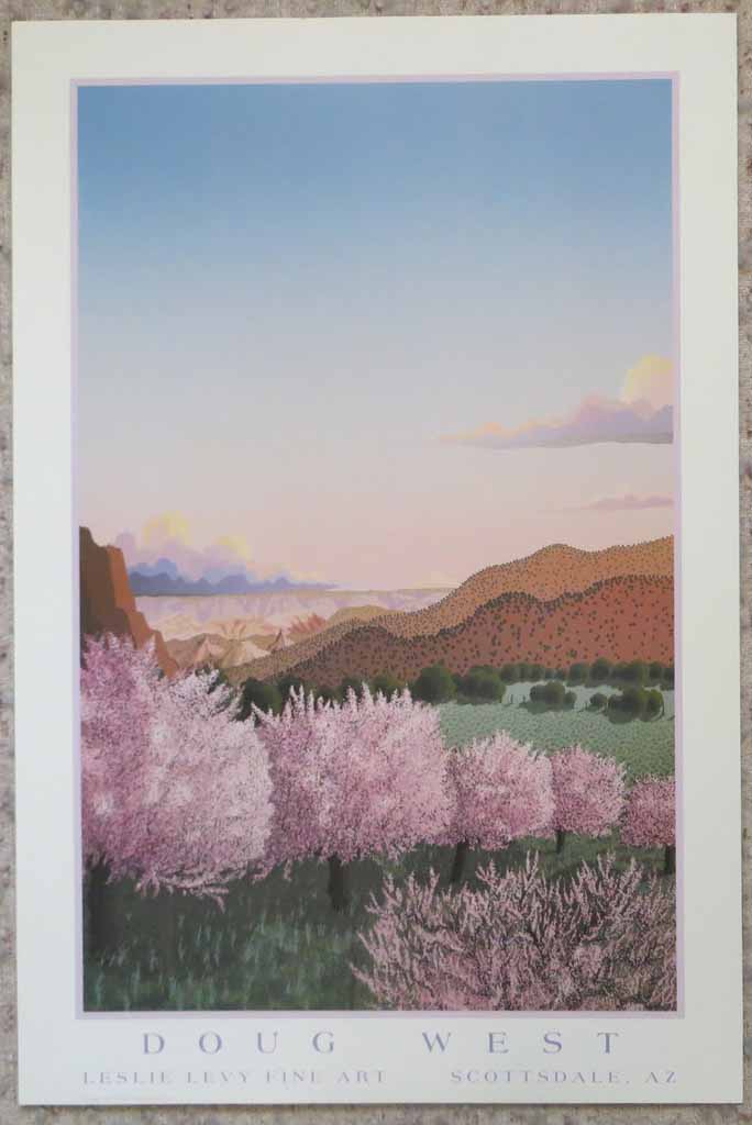 Tranquility by Doug West, Leslie Levy Fine Art Scottsdale AZ - offset lithograph vintage fine art poster print