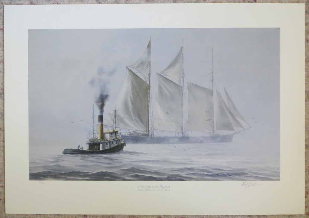 At The Edge Of The Fogbank by Robert McVittie, numbered 218/950 and signed by artist, shown with full margins - offset lithograph limited edition vintage fine art print