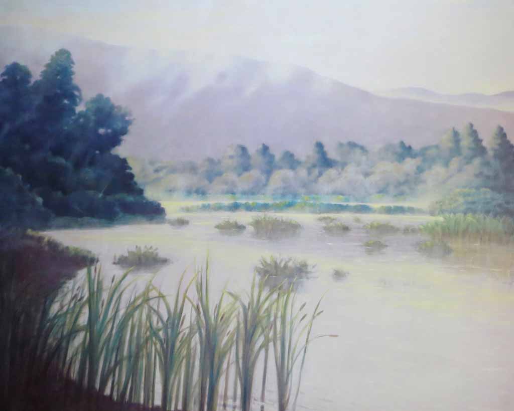 Morning Wetlands by Ray Ciarrochi - offset lithograph reproduction vintage fine art poster print