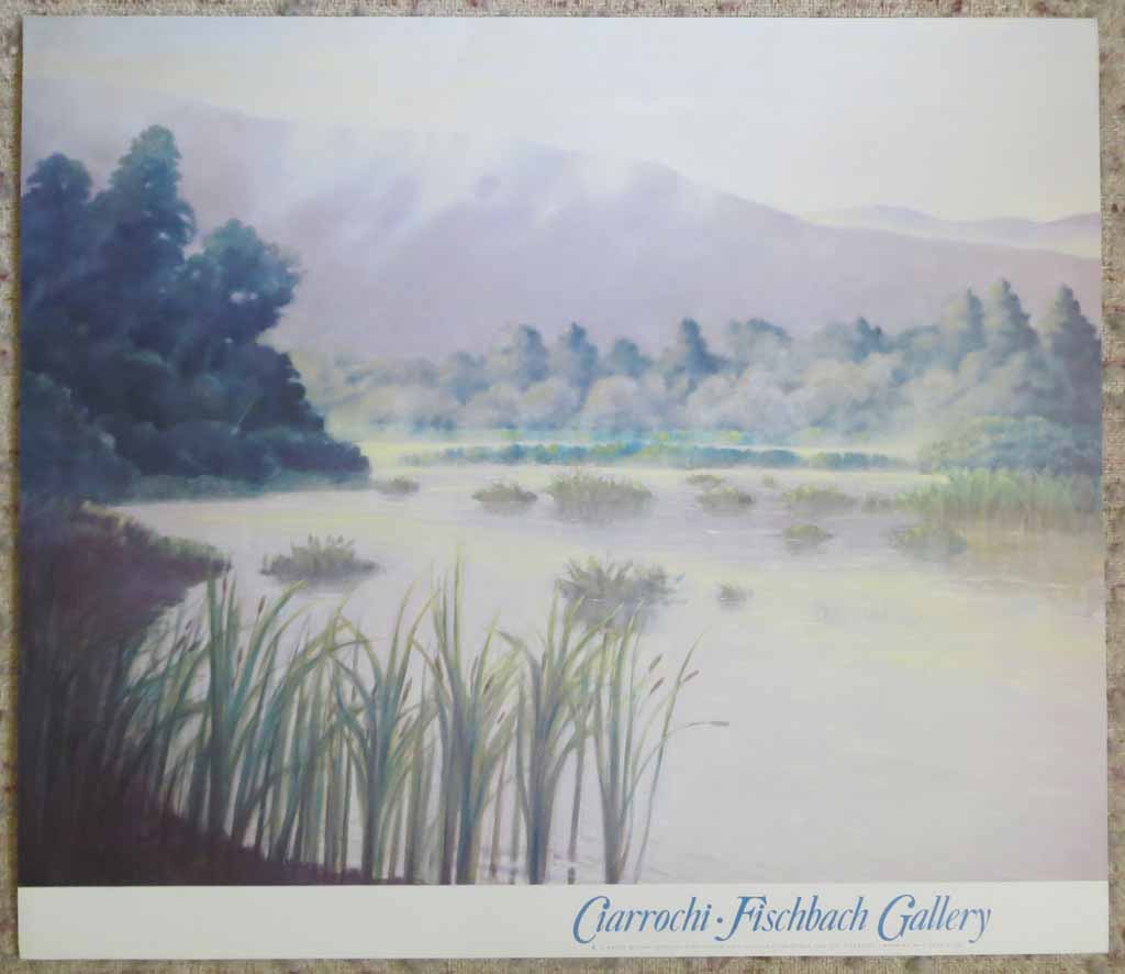 Morning Wetlands by Ray Ciarrochi, Fischbach Gallery, shown with full margins - offset lithograph reproduction vintage fine art poster print
