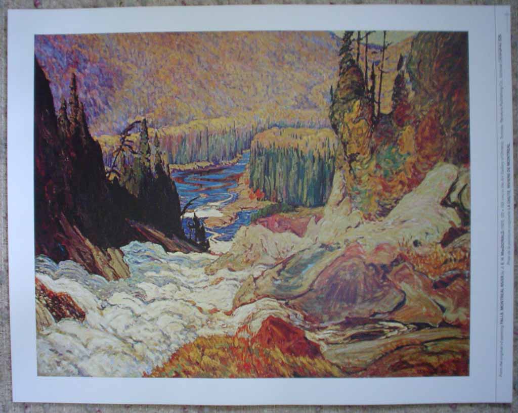KerrisdaleGallery.com - stock ID# mc006ph - Falls, Montreal River by James Edward Hervey MacDonald - Group of Seven offset lithograph reproduction vintage fine art print