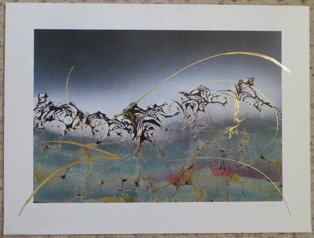 Dream I: Dream 1 by Meridian Publishing, signed by unknown artist, shown with full margins - offset lithograph reproduction with gold foil embossed insets vintage fine art print