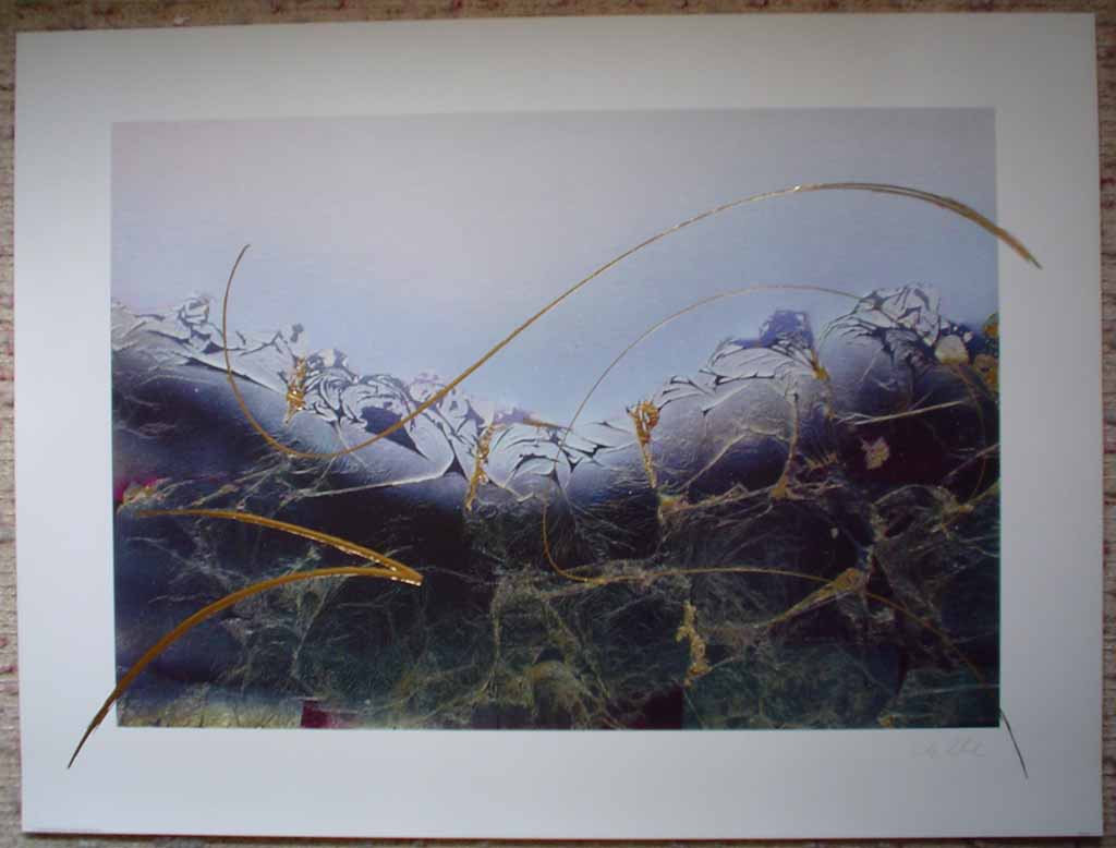 Dream II: Dream 2 by Meridian Publishing, signed by unknown artist, shown with full margins - offset lithograph reproduction with gold foil embossed insets vintage fine art print