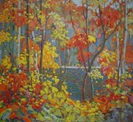 The Pool by Tom Thomson - offset lithograph reproduction vintage fine art print