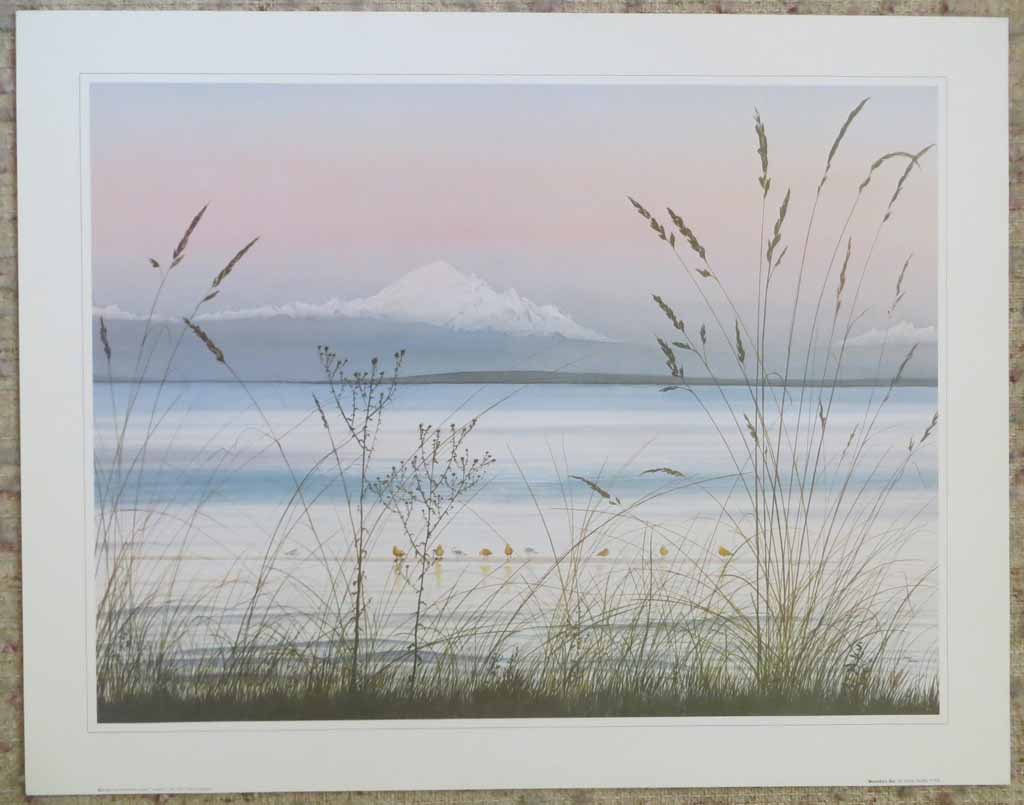 Boundary Bay by Jeane Duffey, 12x16, printed in England, shown with full margins - offset lithograph reproduction vintage fine art print