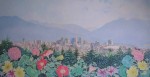 Vancouver: Summer City by Jeane Duffey, printed in U.S.A. - offset lithograph reproduction vintage poster art print