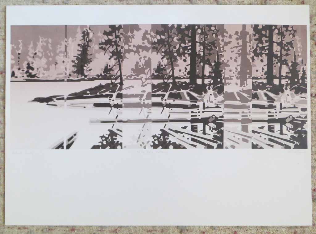 Nita Lake Pattern by Robert Genn, Artist's Proof, titled and signed by artist, shown with full margins - offset lithograph limited edition vintage fine art print