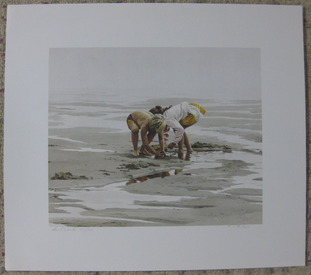 KerrisdaleGallery.com - stock ID#RP271ph-snt - Sand Ducks by Paul Rupert, shown with full margins - Limited Edition 271/950, 1987 offset lithograph; numbered, titled and signed in pencil by the artist