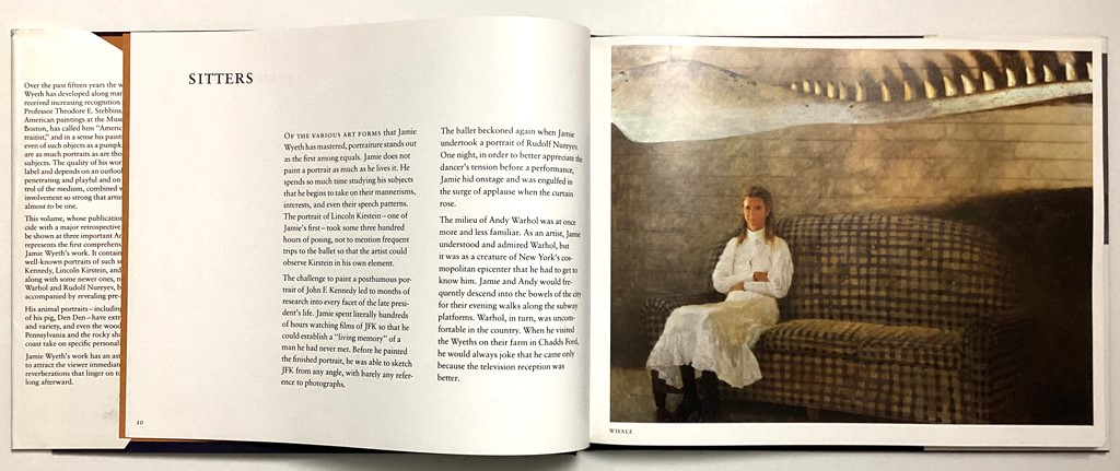 <em>Jamie Wyeth</em> by Jamie Wyeth - Hardcover book, 1980 - Paintings by Jamie Wyeth, showing pages 10-11 (available from KerrisdaleGallery.com - Stock ID#WYE180bh)