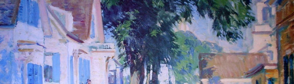 A Street in Provincetown by Gifford Beal, offset lithograph fine art reproduction
