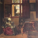 Lady at the Window by Pieter DeHooch