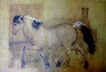 Trotting by Lang Shih-Ning (aka Giuseppe Castiglione) - offset lithograph fine art print