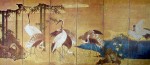 A Gathering Of Cranes by unknown Japanese