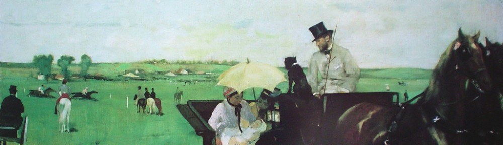 Carriage At The Races by Edgar Degas