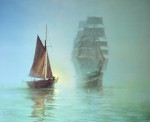 Night Mists by Montague Dawson