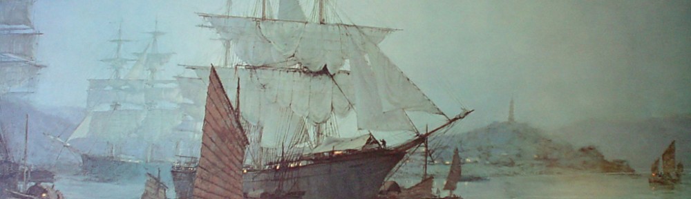 The Pagoda Anchorage by Montague Dawson
