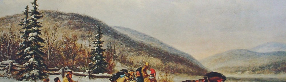 Sleigh Race Across The Ice by Cornelius Krieghoff