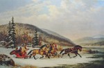 Sleigh Race Across The Ice by Cornelius Krieghoff