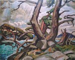 Old Pine, McGregor Bay by Arthur Lismer - Group of Seven offset lithograph fine art print