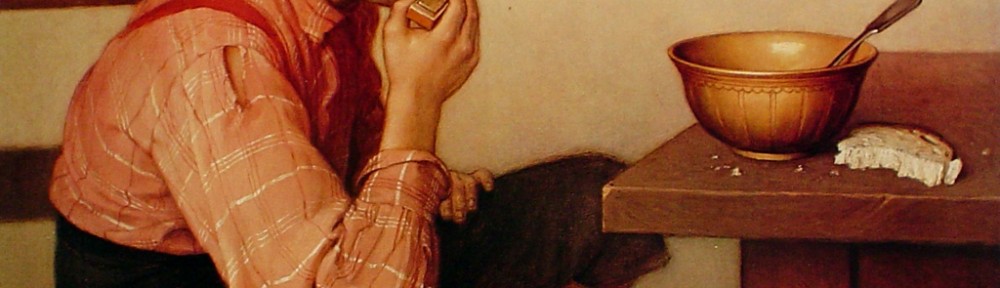 Easy To Please by Ozias LeDuc - offset lithograph fine art print