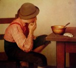 Easy To Please by Ozias LeDuc - offset lithograph fine art print