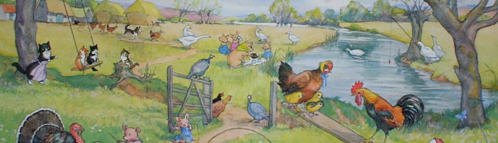 Springtime On The Farm by Molly Brett - offset lithograph fine art print