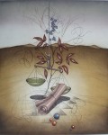 Waage / Libra by Ruediger Brassel - original etching, signed and numbered 6/ 150