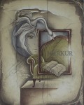 Jungfrau / Virgo by Ruediger Brassel - original etching, signed and numbered 45/ 125