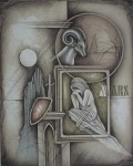 Widder / Aries by Ruediger Brassel - original etching, signed and numbered 50/ 125