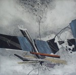 Blue Tan Red '85 by Jung - original etching, signed and numbered 37/ 95