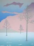 Three Trees by Key - original silkscreen, hand-signed in pencil by artist