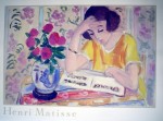 Girl Reading by Henri Matisse - offset lithograph fine art poster