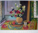 Bouquet Of Anenomies In A Vase by Henri Matisse - offset lithograph fine art poster