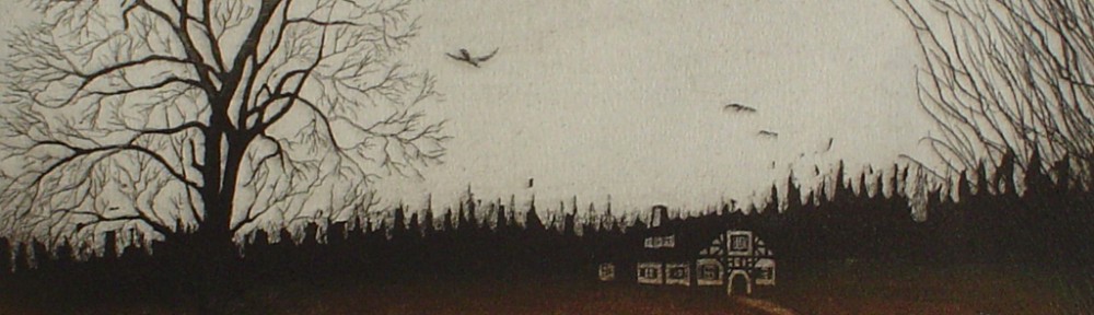 Farmhouse Fence by Udo Nolte - original etching, signed and numbered 130/ 200