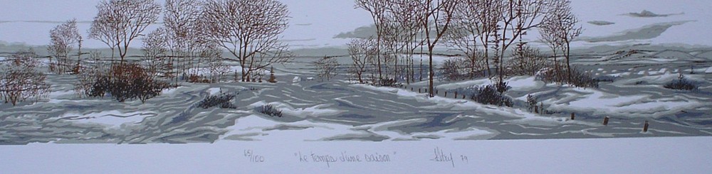 Le Temps D' Une Saison by Patry - original silkscreen, signed and numbered 65/ 100