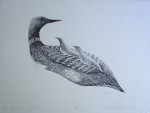 We Three Go Fishing by Roy Tomlinson - original lithograph, signed and numbered A/P (Artist's Proof)