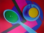 Cup And Saucer by Frank Farrelli - offset lithograph fine art print