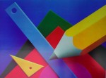 Geometry by Frank Farrelli - offset lithograph fine art print