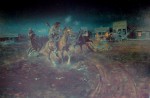 When Guns Speak by Charles Marion Russell - offset lithograph fine art print