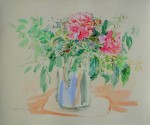Roses At Villeneuve by Oskar Kokoschka - collectible collotype fine art print
