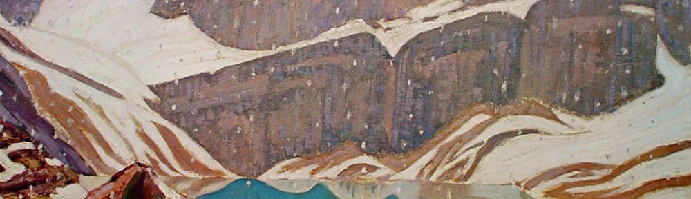 Mountain Snowfall, Lake Oesa by James Edward Hervey MacDonald - Group of Seven offset lithograph fine art print