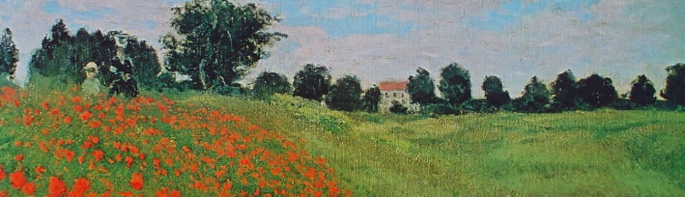 Corn Poppies by Claude Monet - offset lithograph fine art print
