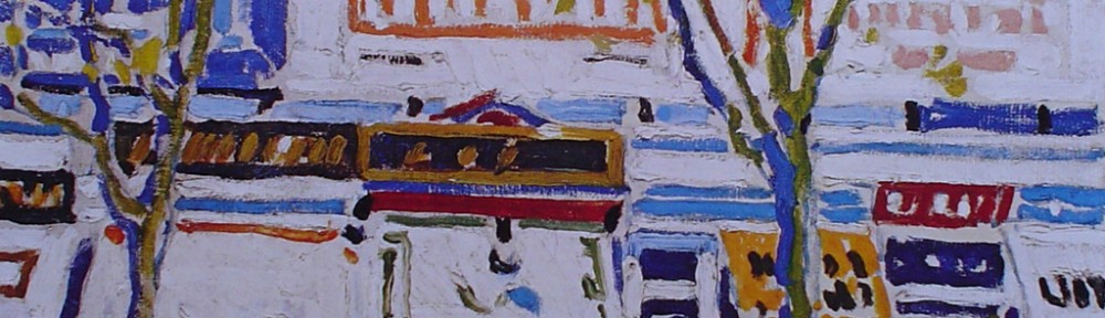 Billboards by David Milne - offset lithograph fine art print
