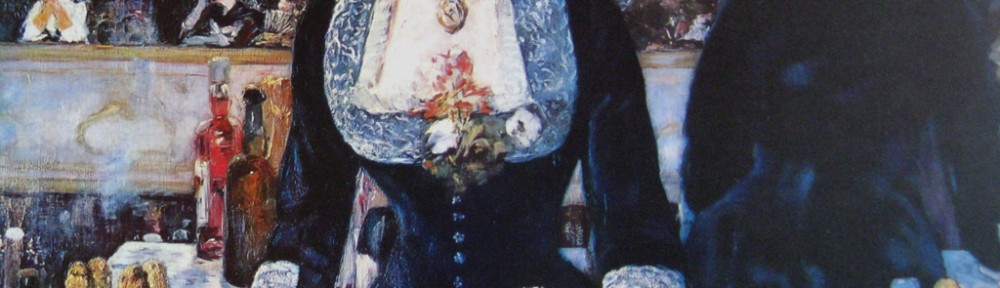 A Bar At The Folies Bergere by Edouard Manet - offset lithograph fine art print