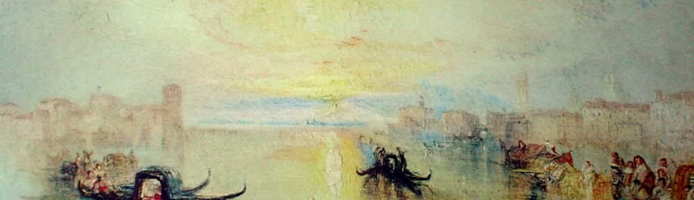 A Venetian Scene, San Benedetto, Looking Towards Fusina by Joseph Mallord William Turner - collectible collotype fine art print